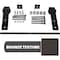 Ekena Millwork Exterior Dummy Roller Series Single-Panel Hardware Set w/ 2 Fixed J-Strap Hangers and 4' Track GB6004ES4BZ - alternate 1